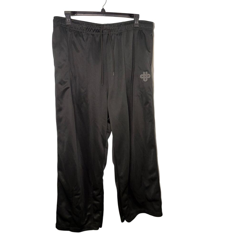 Urban Outfitters Wide Leg Pants XXL Streetwear Drawstring Track Black Loungewear